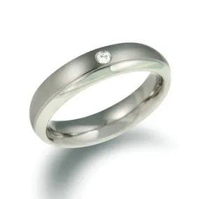 0130-11 Boccia Titanium Ring