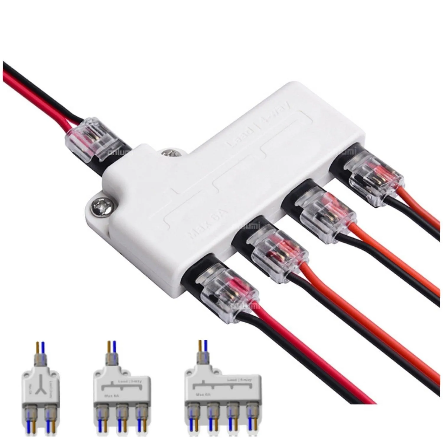 12V/24V 2Pin LED Strip 2/3/4 Way Connector For Power Distribution Single Colour LED