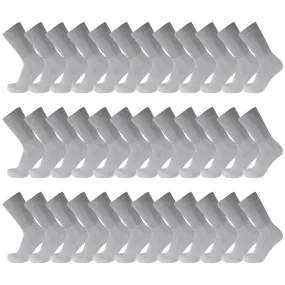 180 Pairs of Premium Cotton Loose Top Diabetic Neuropathy Socks (Grey)