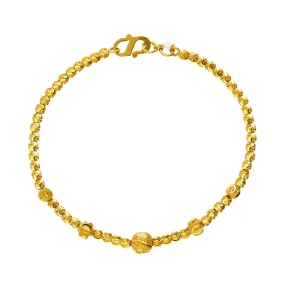 22K Yellow Gold Amara Beaded Bracelet