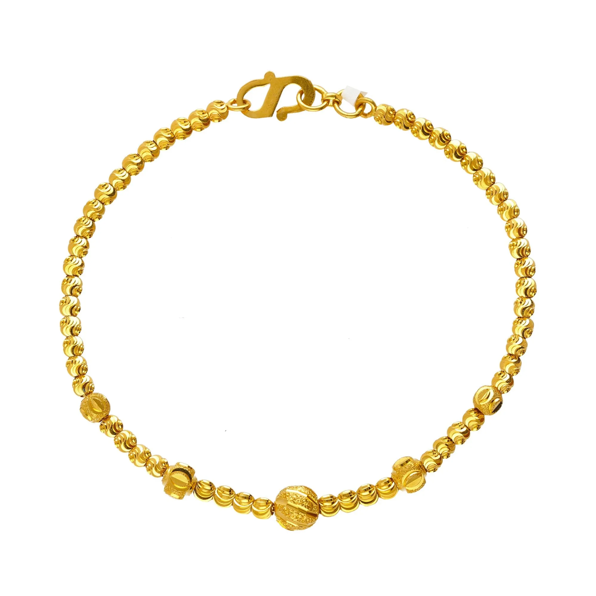22K Yellow Gold Amara Beaded Bracelet