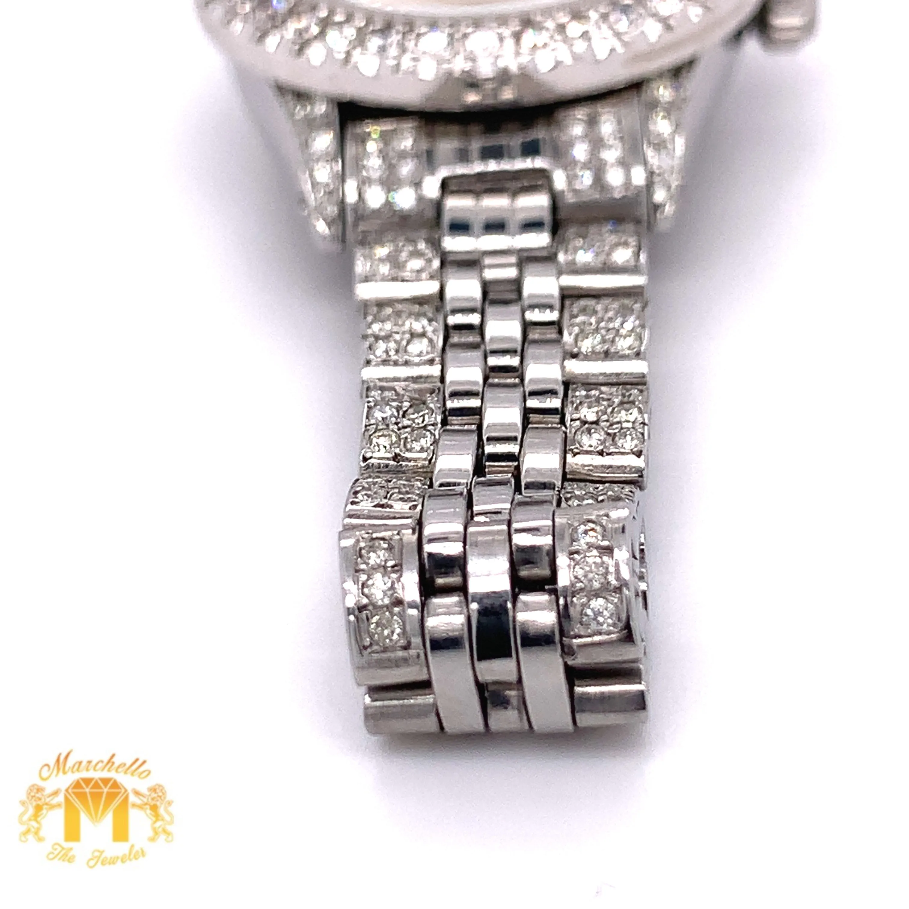 26mm Ladies’ Rolex Date Watch with Diamond Jubilee Bracelet (gray dial)
