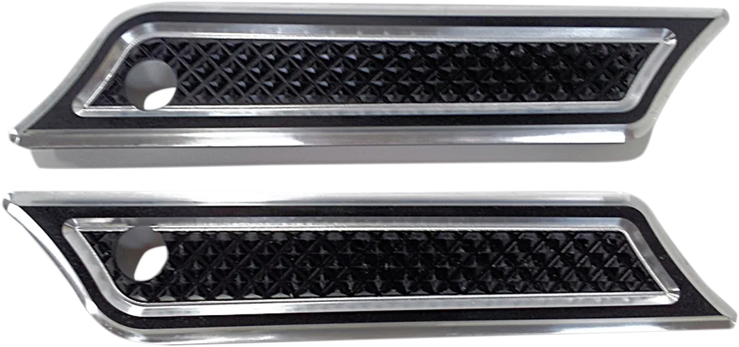 3501-1148 - EDDIE TROTTA DESIGNS Saddlebag Hinge Covers - Black TC-982B