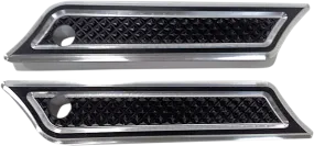 3501-1148 - EDDIE TROTTA DESIGNS Saddlebag Hinge Covers - Black TC-982B