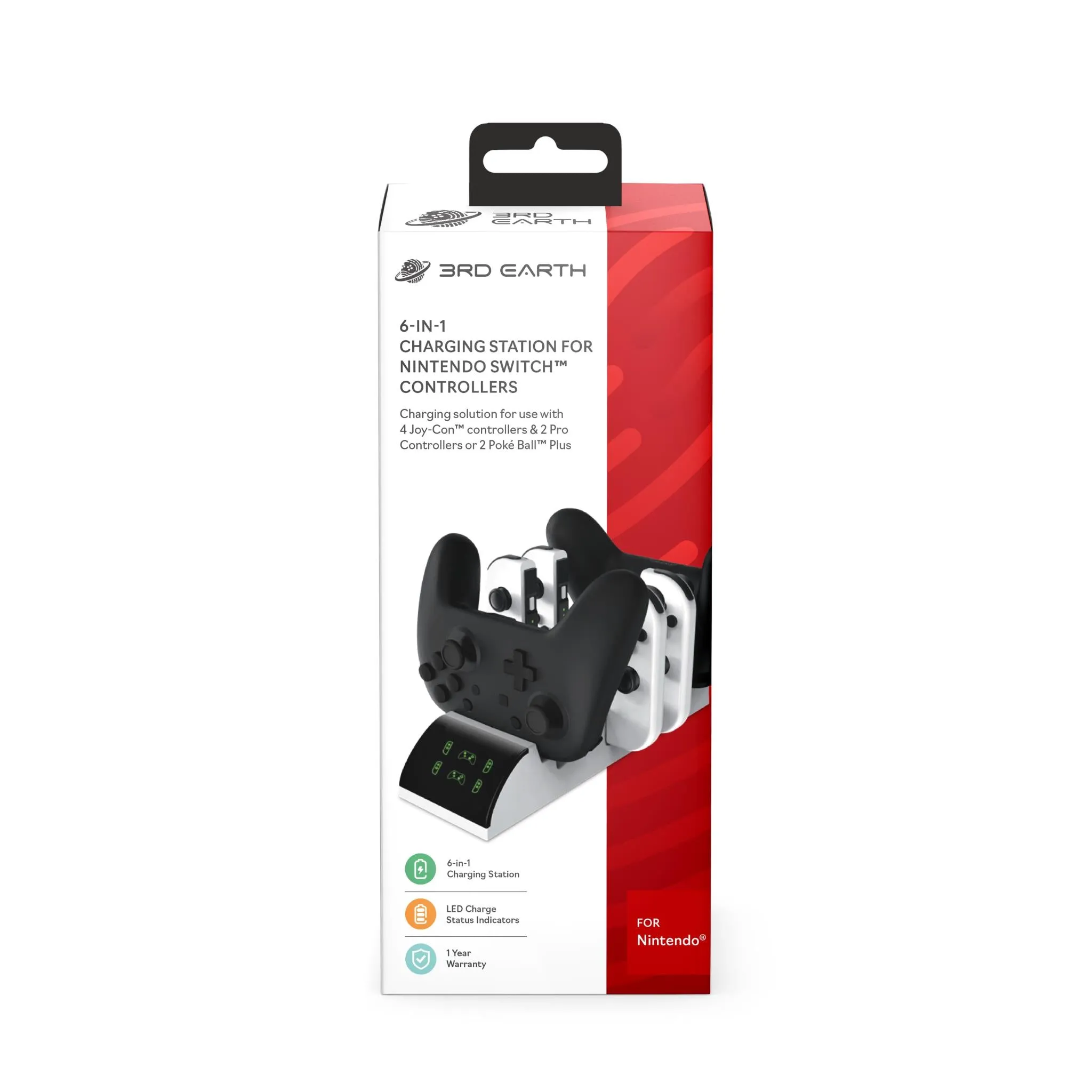 3rd Earth 6 in 1 Charging Station for Nintendo Switch™ Controllers (Pokemon)