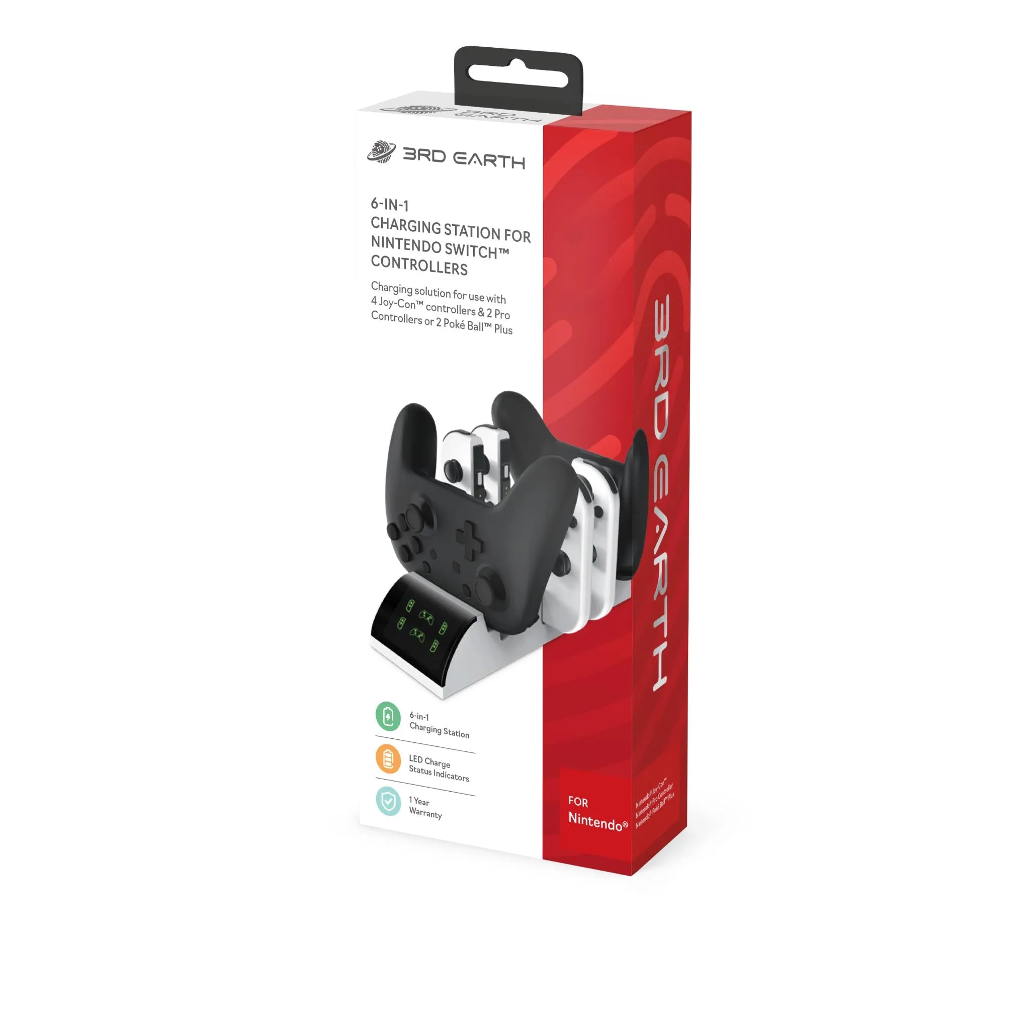 3rd Earth 6 in 1 Charging Station for Nintendo Switch™ Controllers (Pokemon)