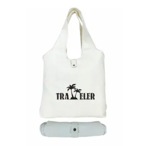7 Oz. White Canvas Foldable Sling Tote Bag (Q891211)