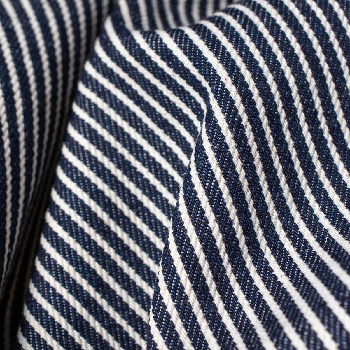 8oz Herringbone Hickory Stripe Work Shirt - Indigo