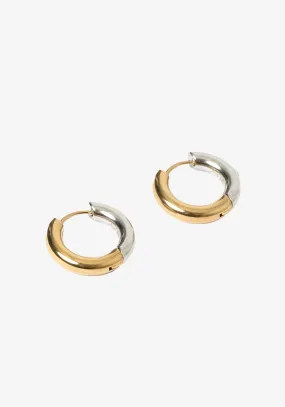 ALEESHA TWO TONE EARRINGS