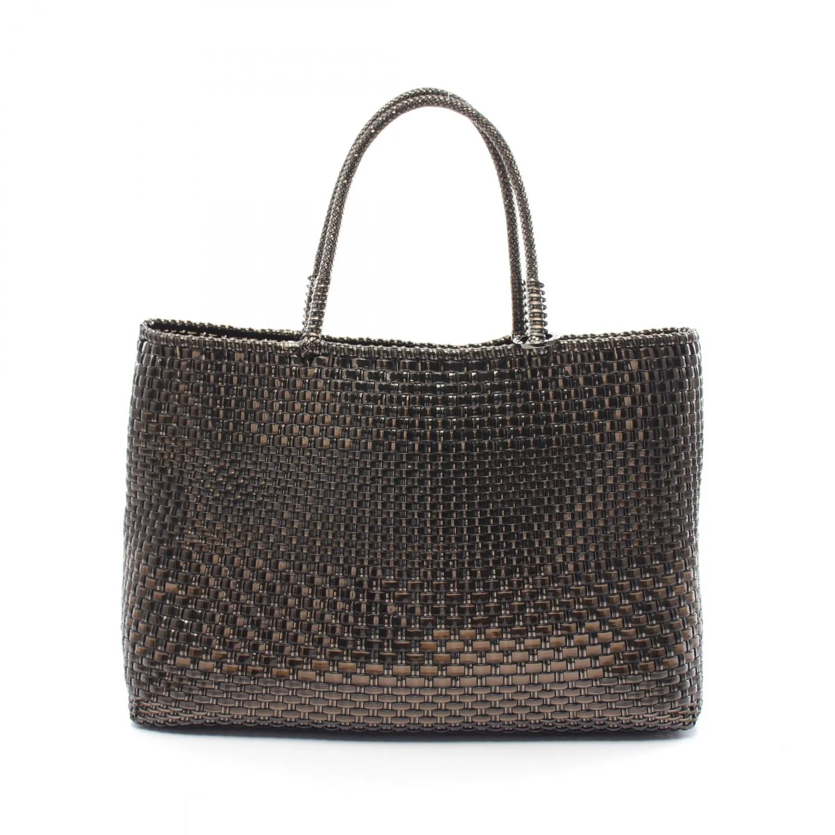 ANTEPRIMA Wirebag Intreccio Tote Bag Brown