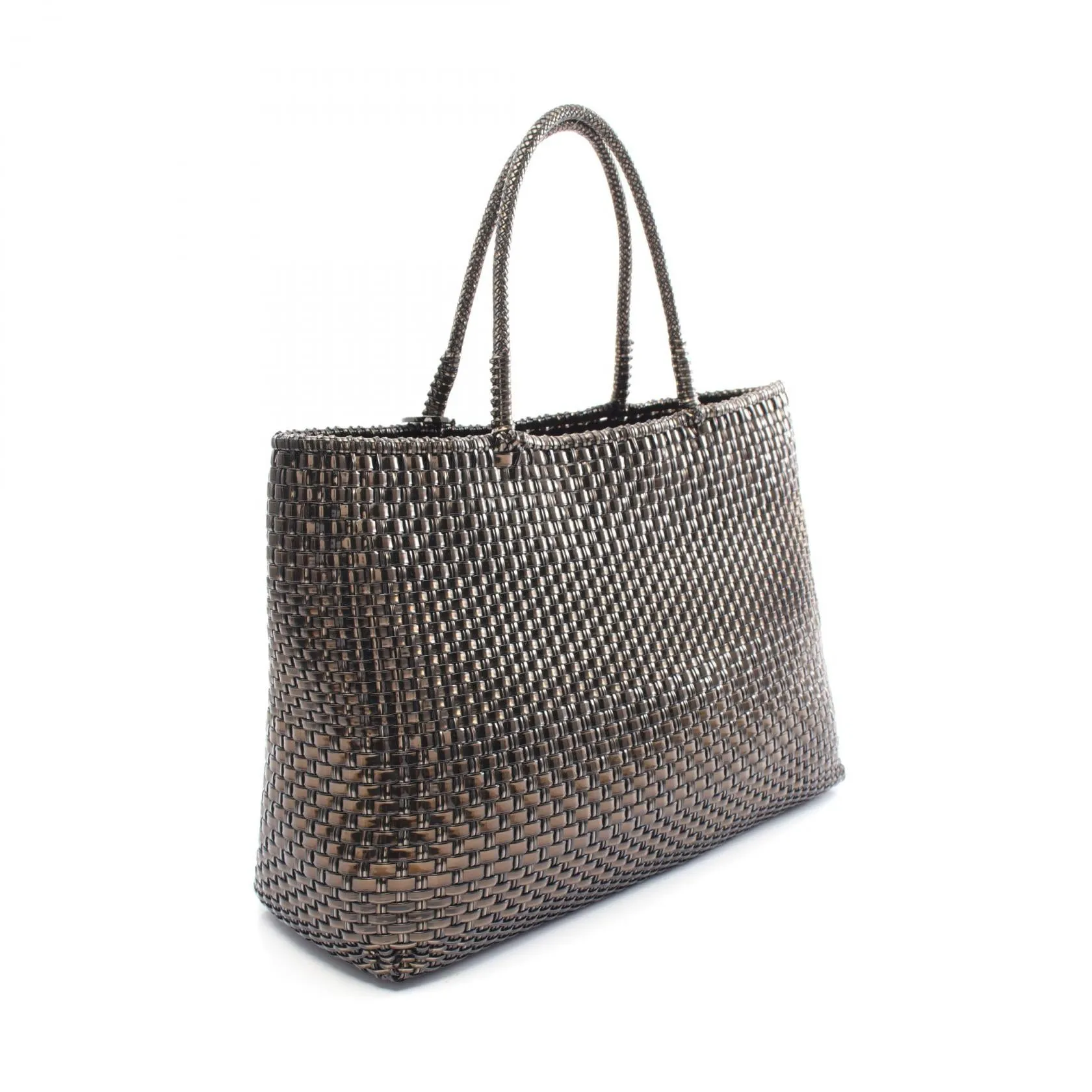 ANTEPRIMA Wirebag Intreccio Tote Bag Brown