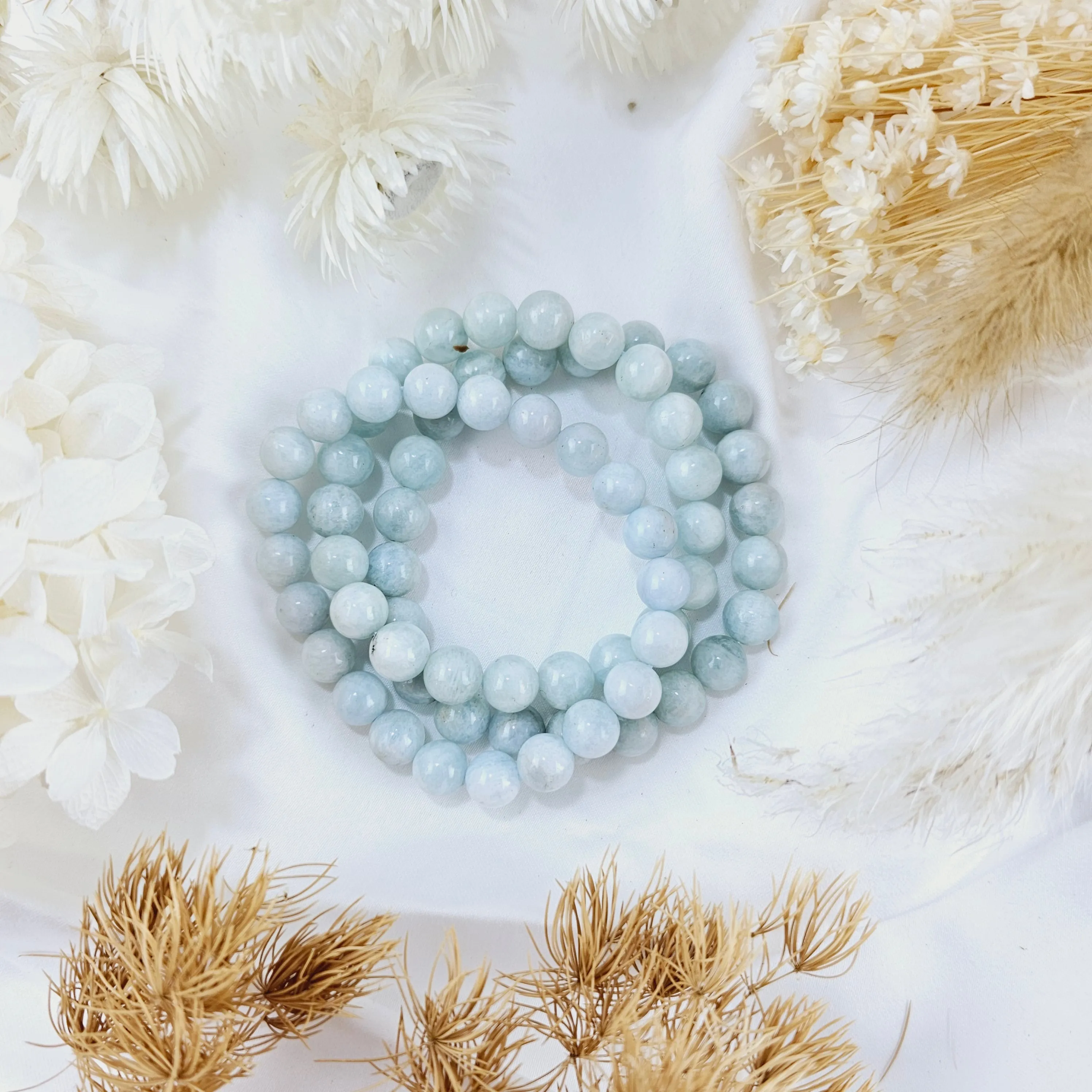 Aquamarine Bracelets -  8mm