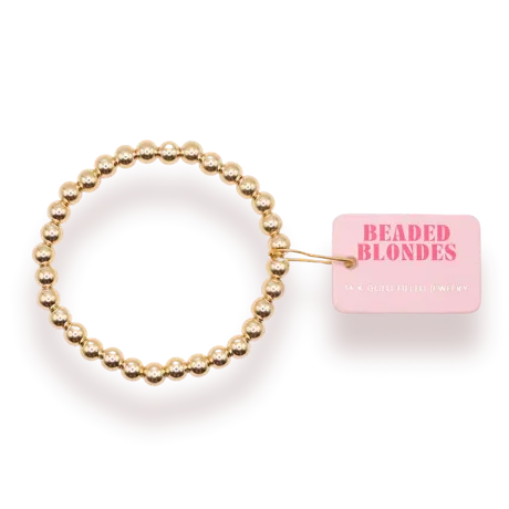 Beaded Blondes | 6MM Gold Beaded Bracelet