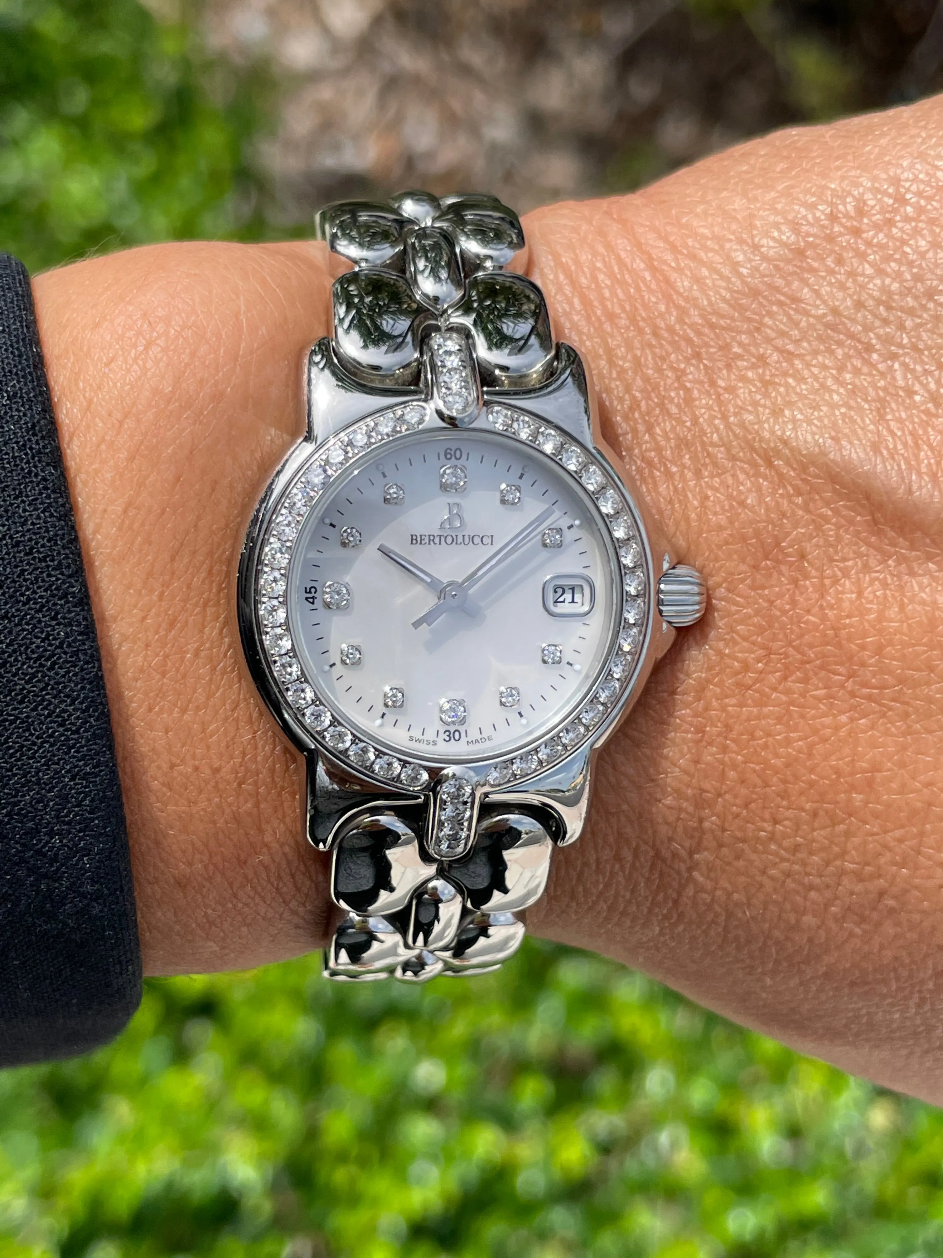 Bertolucci Diamond Vir Stainless Steel Watch