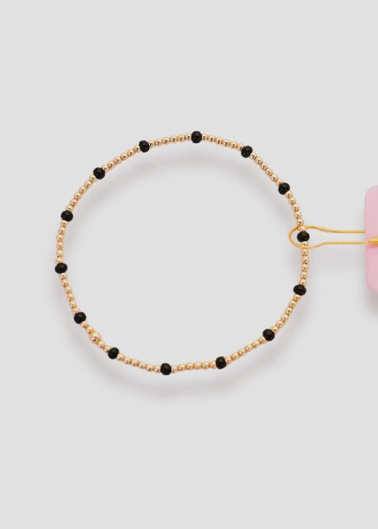 Black Dainty Poppi Bracelet