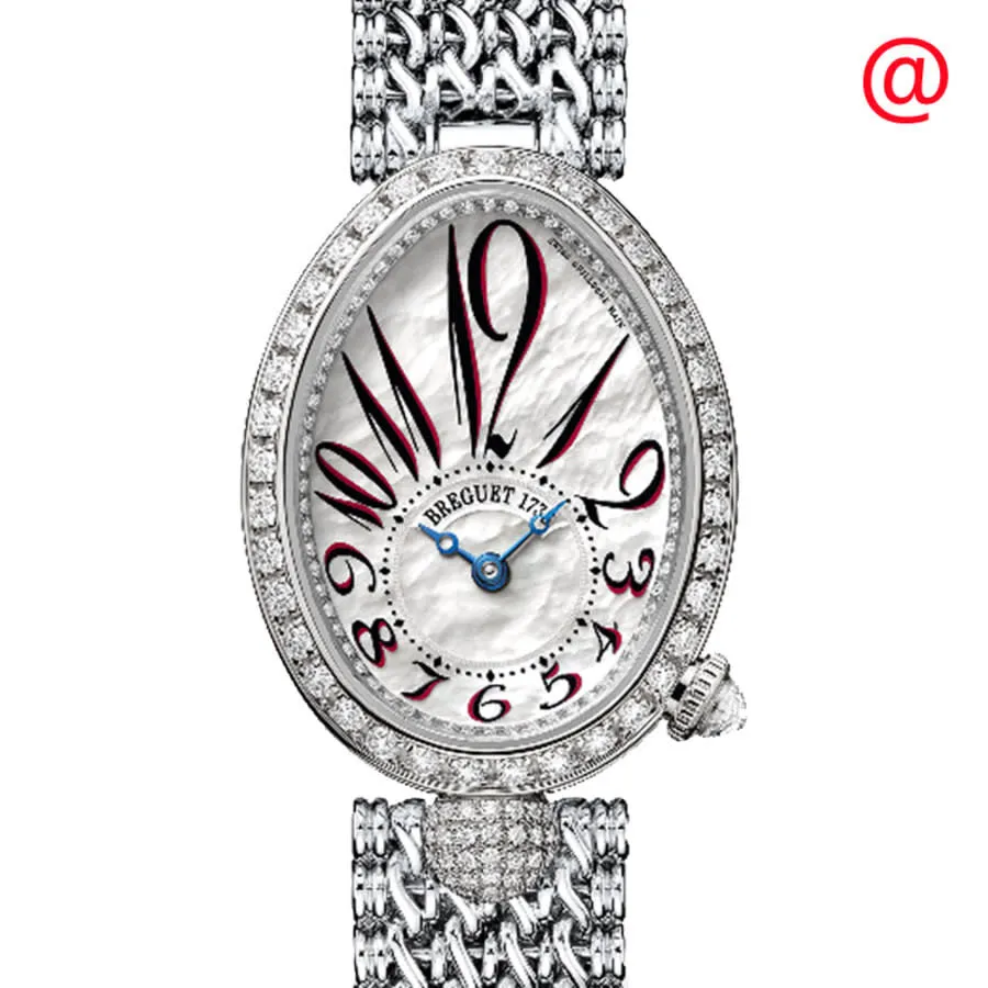 Breguet Reine de Naples Automatic Diamond White Dial Ladies Watch 8928BB/5P/J20 DD00