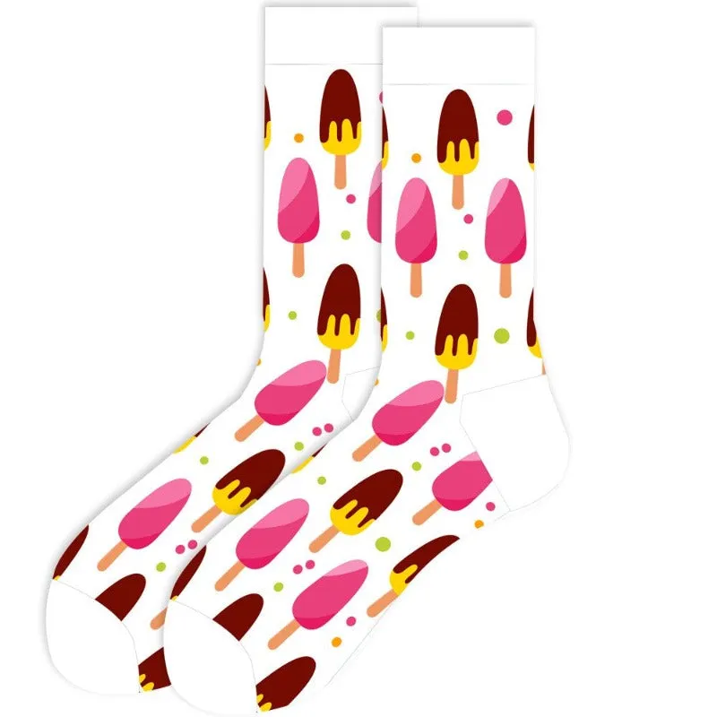 Cartoon Food And Fruit Socks