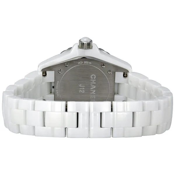 Chanel J12 White Diamond Pave Ladies Watch H2123