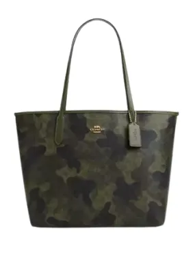 Coach City Tote Bag In Signature Camo Print