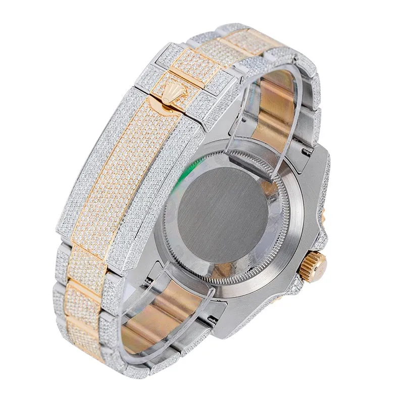 Custom Diamond Set Rolex GMT-Master II Steel/Gold 116713LN