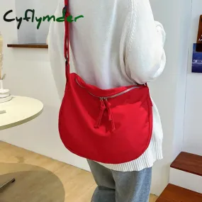 Cyflymder Canvas Women's Bag Cheap Casual Large Capacity Shoulder Bags Fashion Zipper Handbags Shopper Student School Bag Shopping Bags