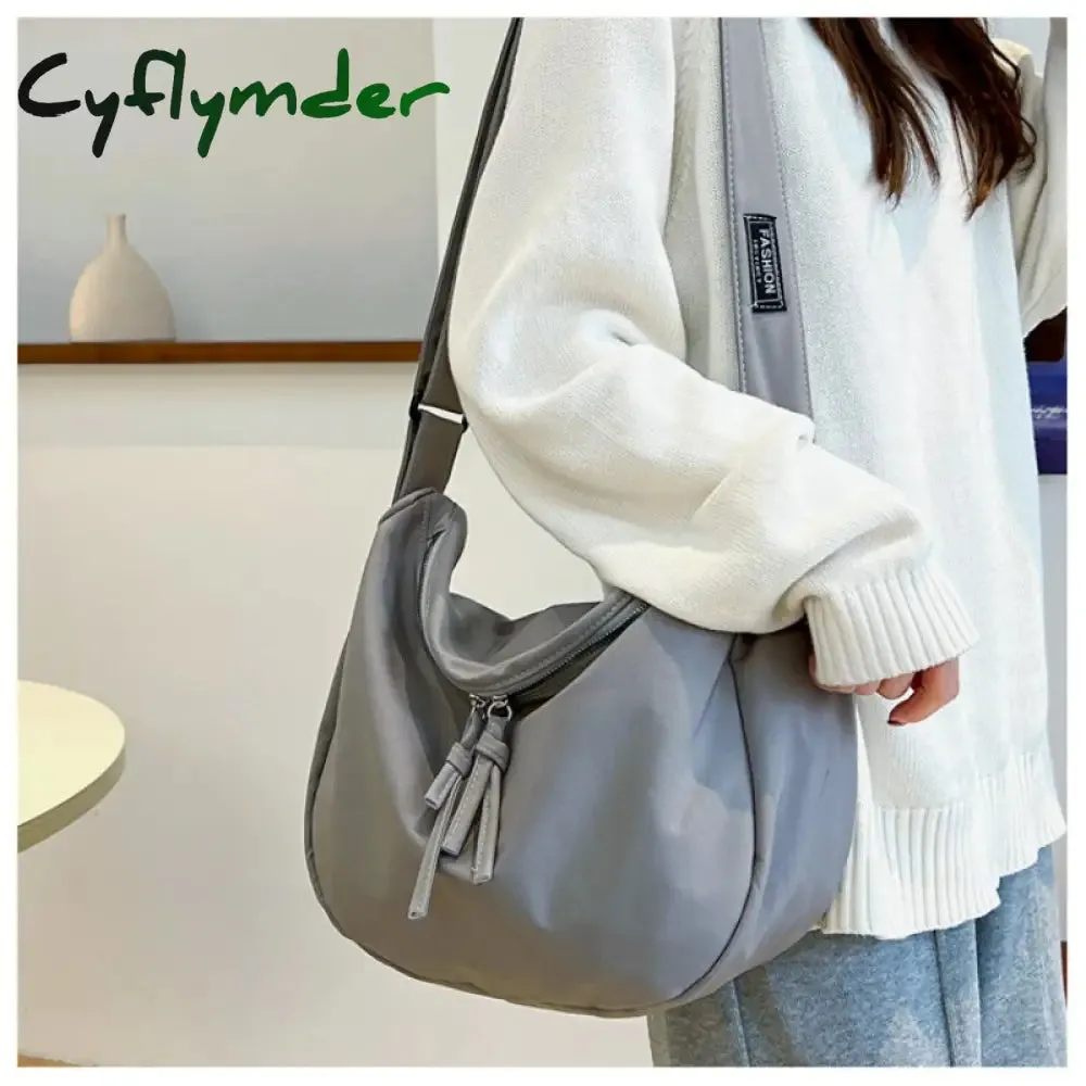 Cyflymder Canvas Women's Bag Cheap Casual Large Capacity Shoulder Bags Fashion Zipper Handbags Shopper Student School Bag Shopping Bags