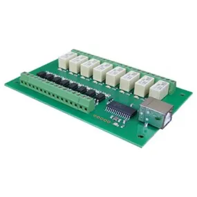 Devantech 8-Channel, 1A Optically Isolated USB Relay Module