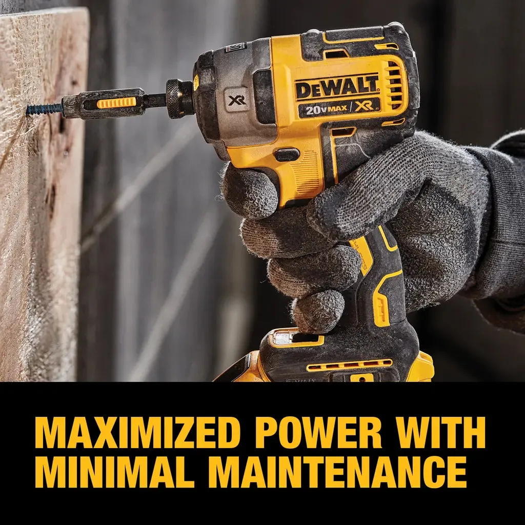 DeWalt 20V MAX* XR‚® Brushless 3-Speed 1/4" Impact Driver, (Tool Only)