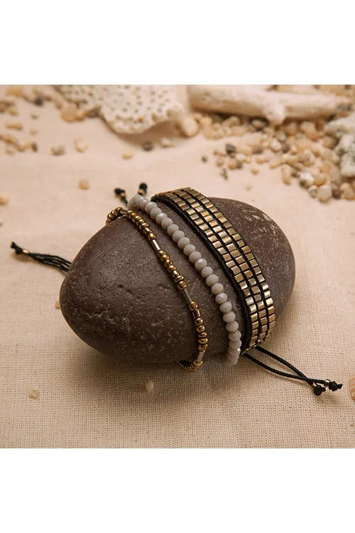 Dhaaga Chic Glam Gold Bracelet Set