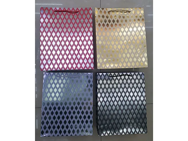 Diamond Design Gift XL Bag 31x42x12cm 4 asst color 210 gsm