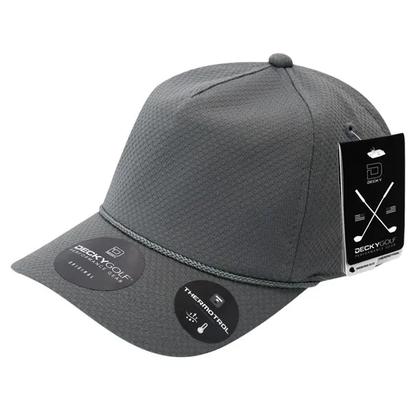 Dimple Pattern 5 Panel Hat - Golf & Sports Cap - Decky 6206