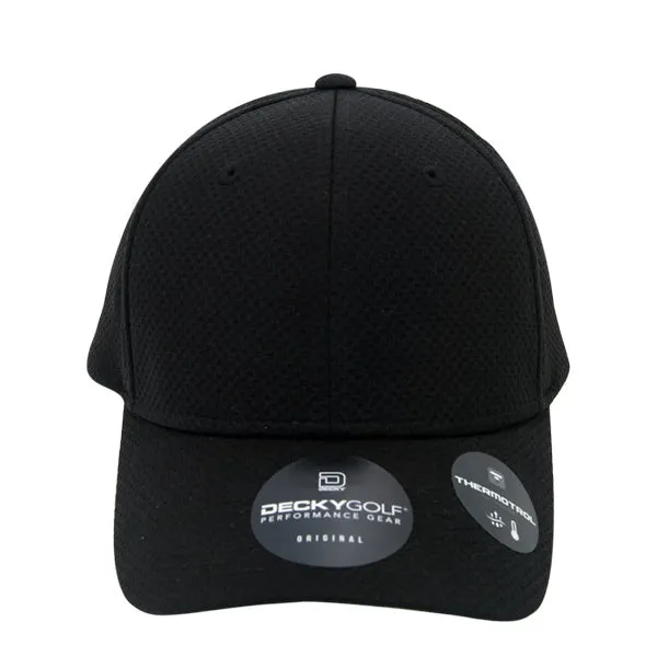 Dimple Pattern L/C Structured Hat - Golf & Sports Cap - Decky 6201