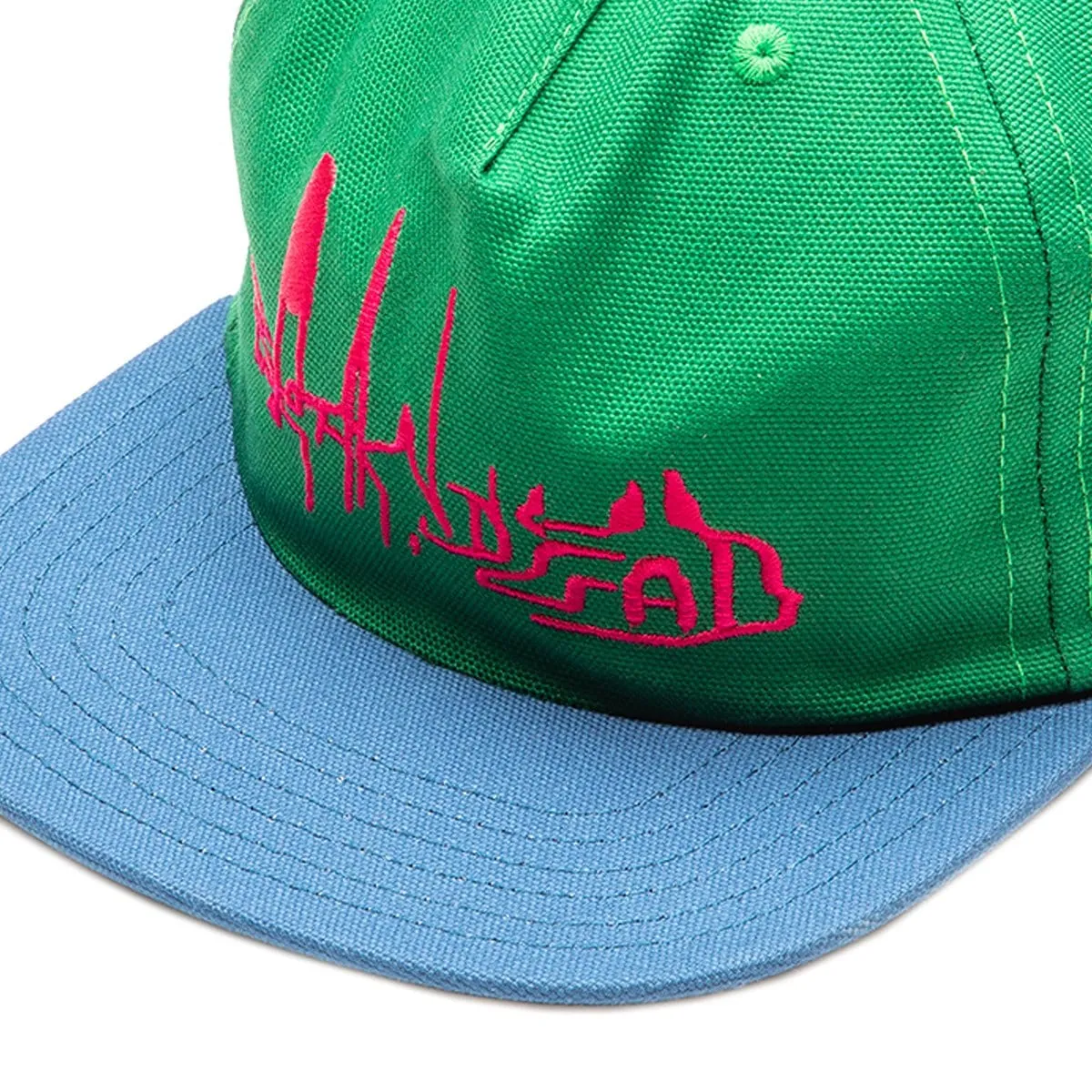 DISTORTED TEXT FIVE PANEL STRAPBACK