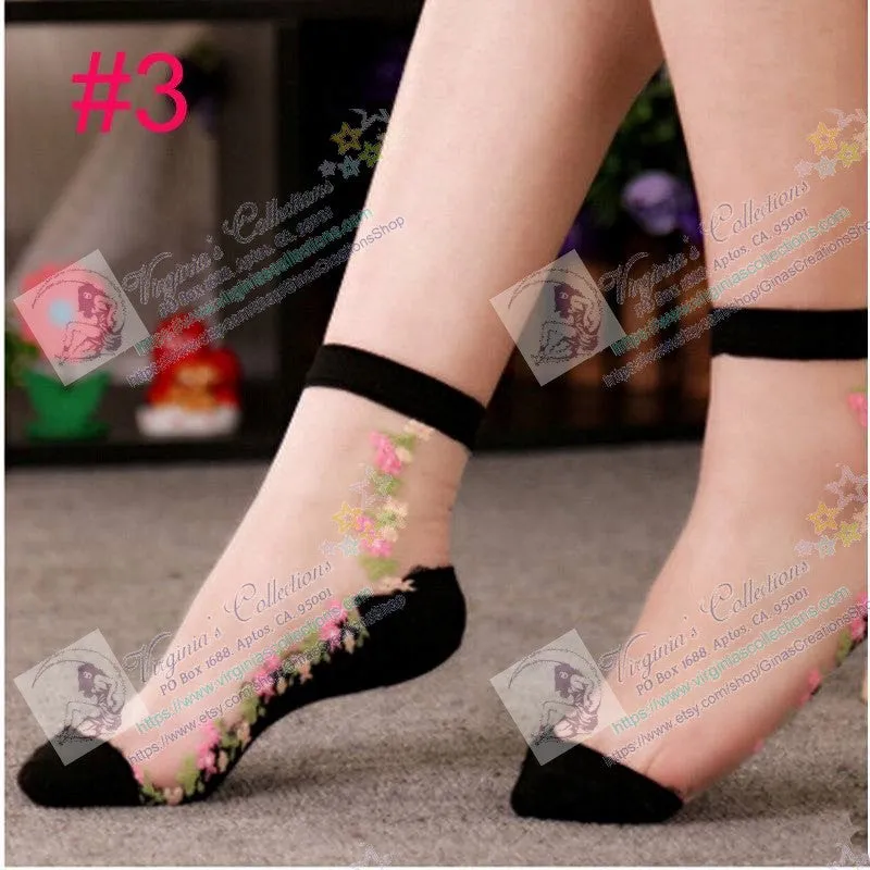 Elegant Women Socks Design #3 Organic Cotton