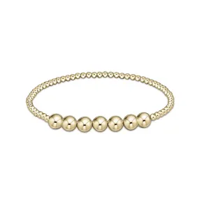 enewton 6.25" Classic Beaded Bliss Bracelet - Gold 3mm *Retired*