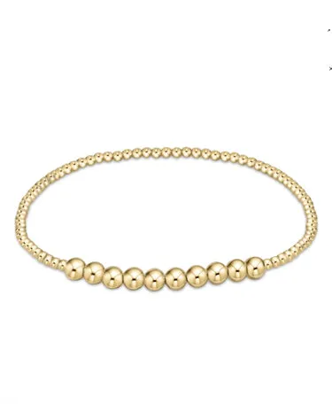 Enewton - Classic Gold Beaded Bliss 2mm Bead Bracelet - 4mm Gold