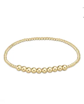 Enewton - Classic Gold Beaded Bliss 2mm Bead Bracelet - 4mm Gold
