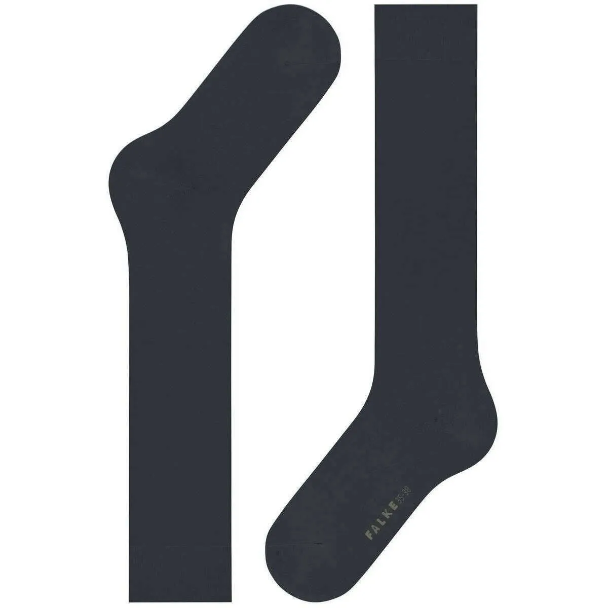 Falke Cotton Touch Knee High Socks - Graphite Grey