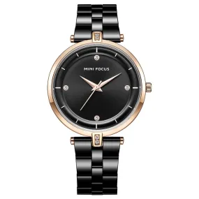 Fashion-encrusted waterproof women's watch