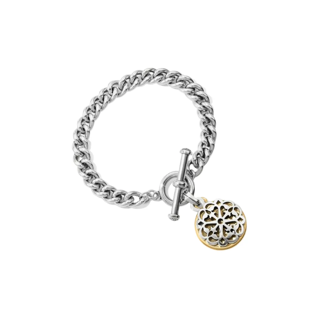 Ferrara Two Tone Toggle Bracelet