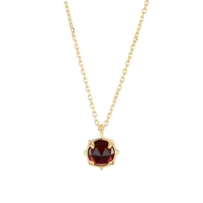 French Retro Garnet Necklace