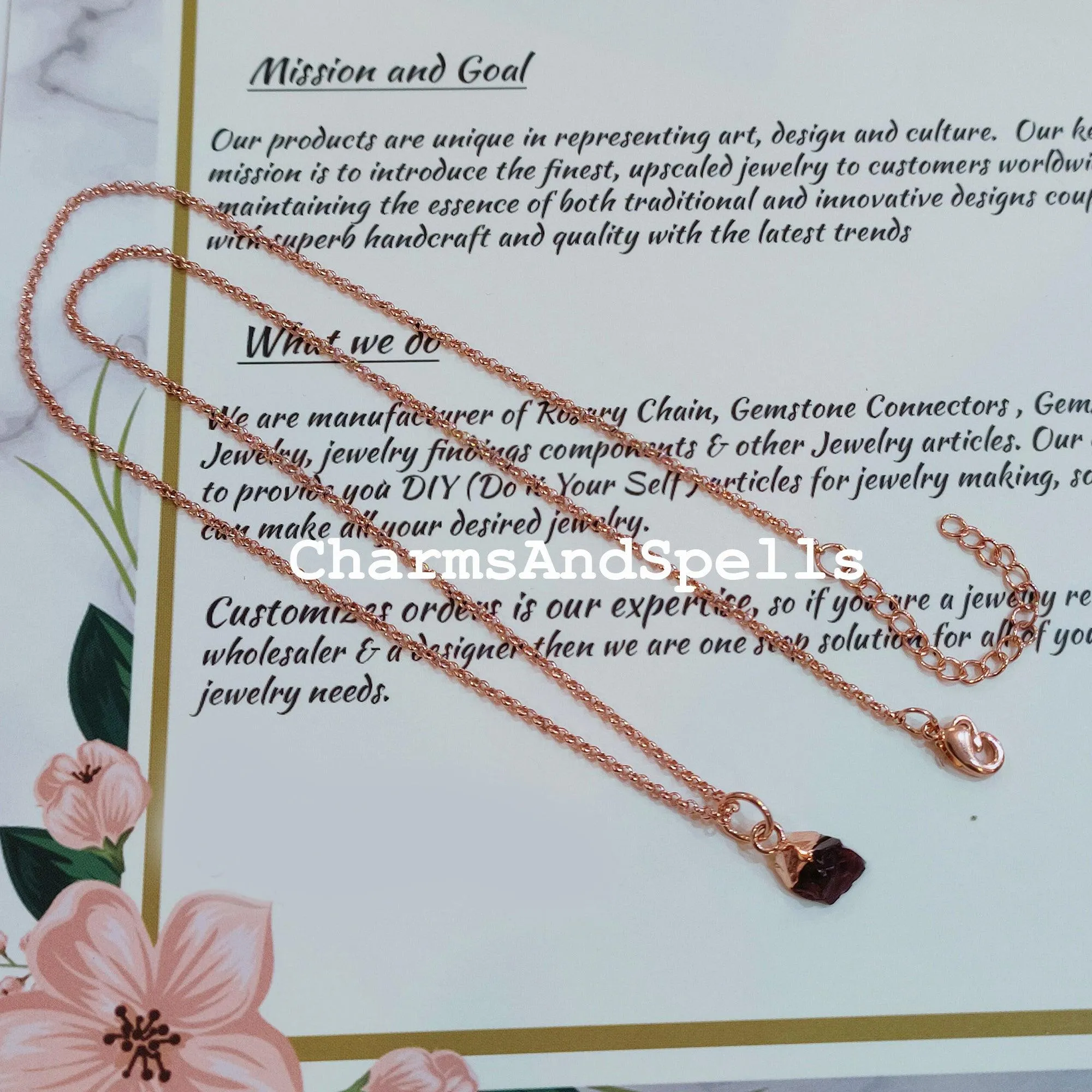 Garnet Necklace, Red Garnet Gemstone, Boho Copper Jewelry, Raw Garnet, January Birthstone, Gift Ideas, Gifts for her
