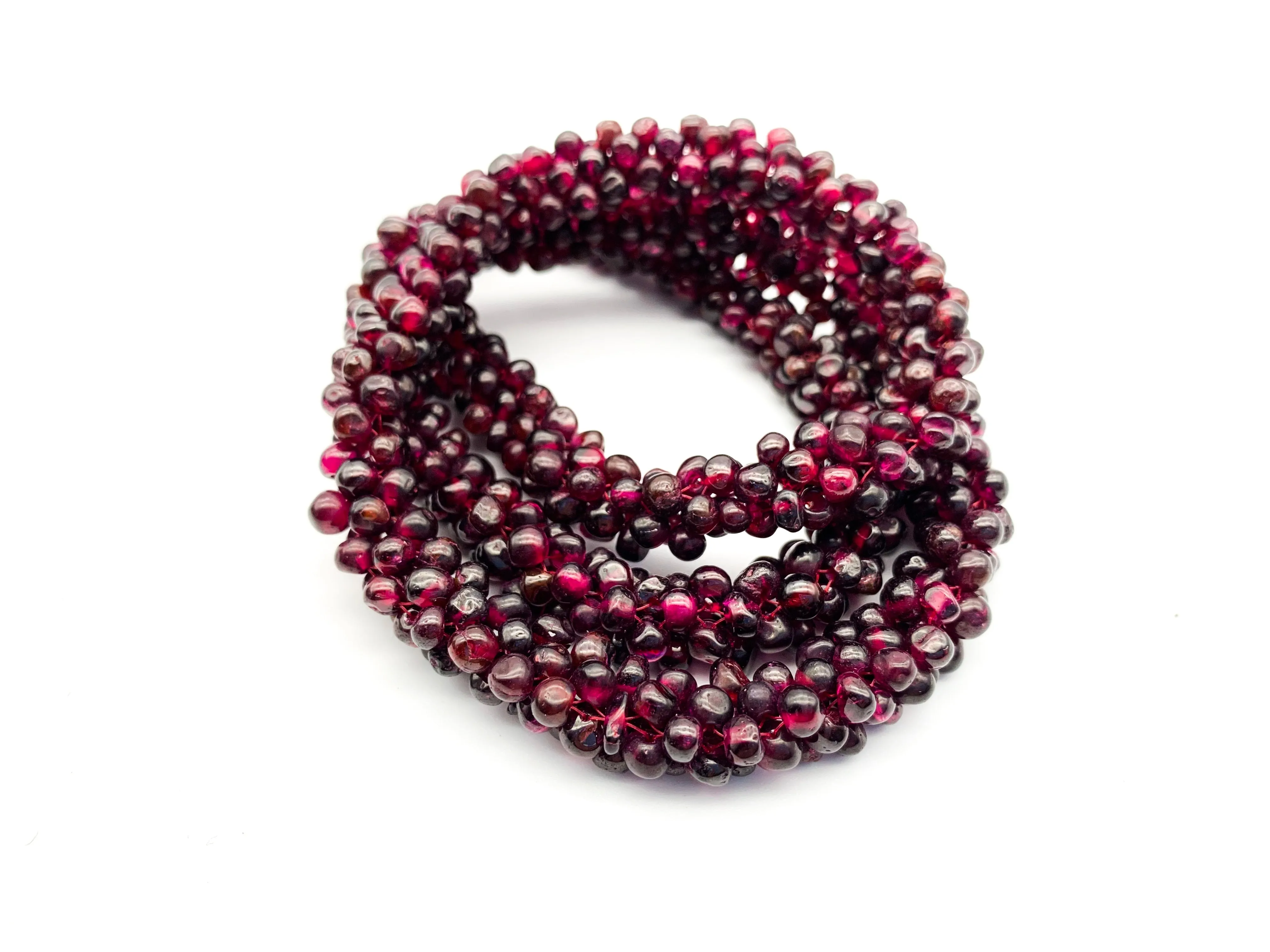 Garnet Rope Necklace