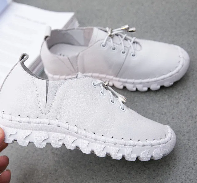 Genuine Leather Ladies Fashion Shoes