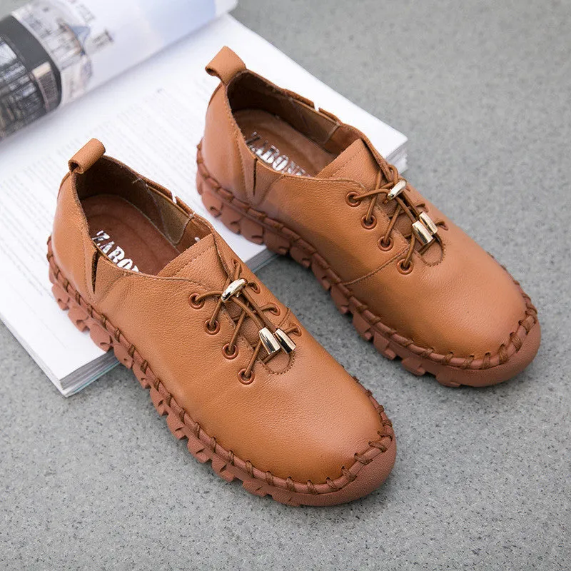 Genuine Leather Ladies Fashion Shoes
