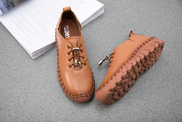 Genuine Leather Ladies Fashion Shoes