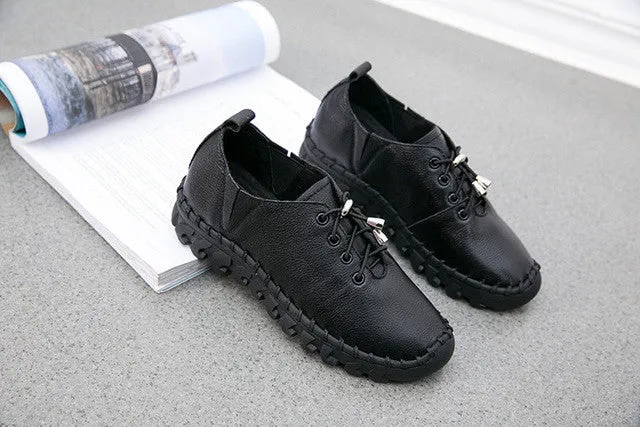 Genuine Leather Ladies Fashion Shoes
