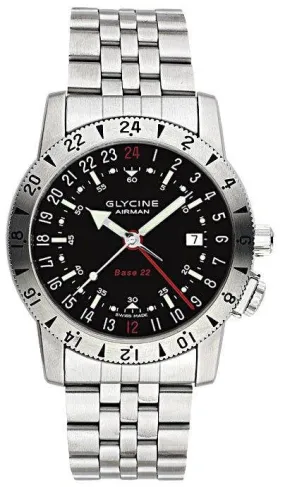 Glycine Airman Base 22 Bracelet With 24 Hr Purist Movement D