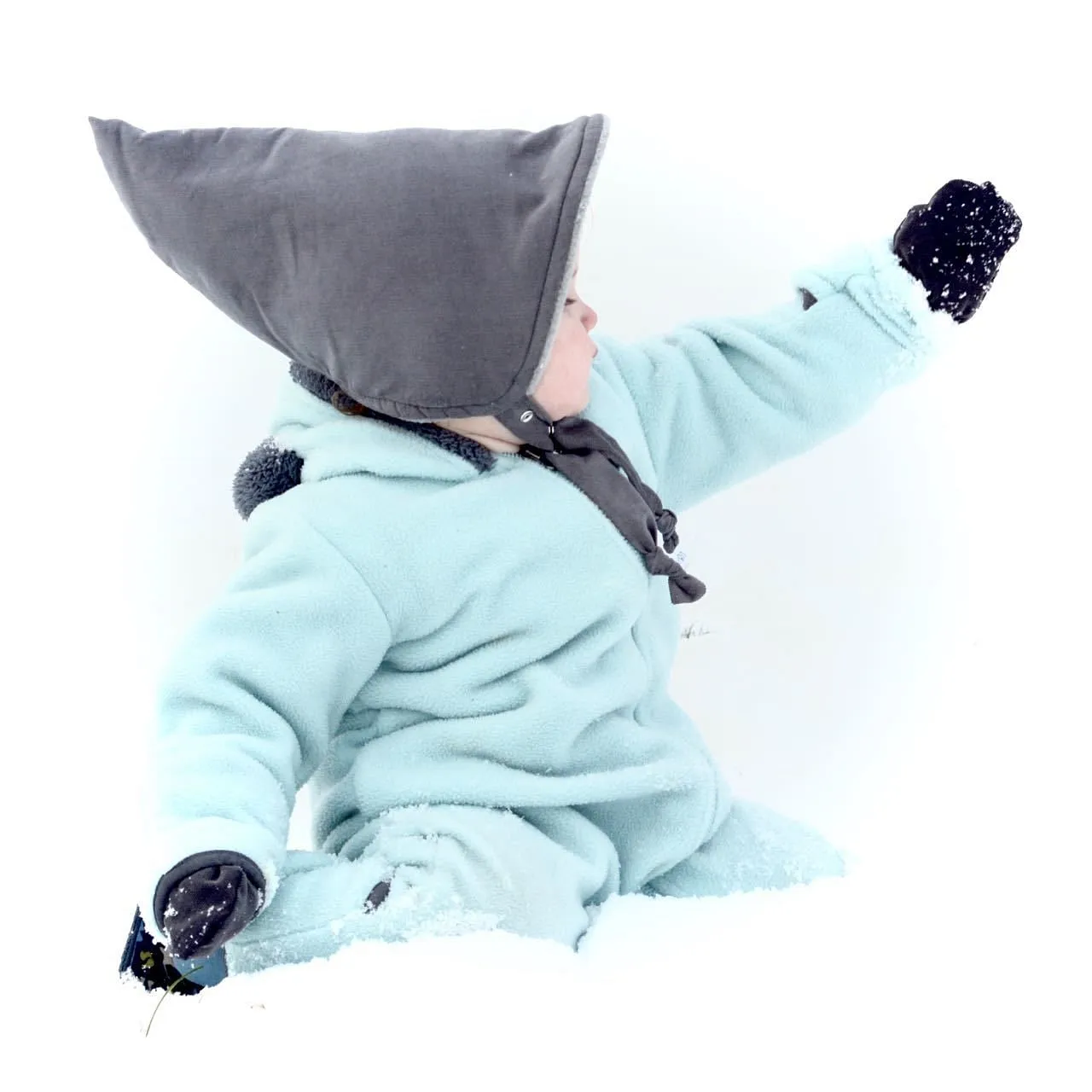 gnome winter hat in Graphite