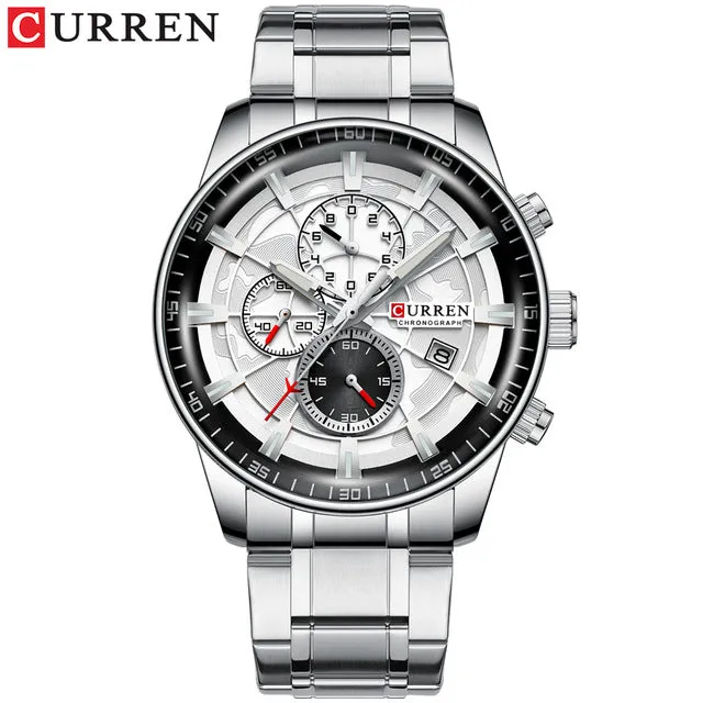 Gold Sport Waterproof Quartz Watches for Men